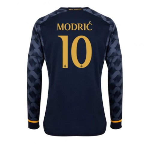 Maillot de foot Real Madrid Luka Modric #10 Extérieur 2023-24 Manche Longue